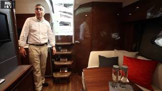 Motor Boats Monthly review the new Princess V39 at the london boat show 2012 [upl. by Jaehne991]