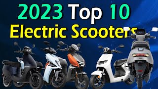 Top 10 Best Electric Scooters in India 2023  Electric Vehicles India [upl. by Asilet]