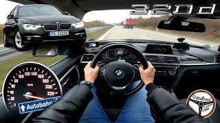 2015 BMW 320d F31 190 KM  VMAX 100200 kmh Próba autostradowa AUTOBAHN [upl. by Kinghorn]