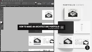 How to make an architecture portfolio in Adobe InDesign I Beginner Templates Available [upl. by Grayson]