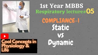 5 Lung Compliance1  Static vs Dynamic  Obstructive vs Restrictive lung diseases 1st Year MBBS [upl. by Radnaxela]