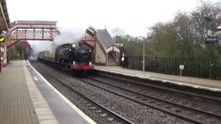 GWR 94669400 Pannier Tanks Passing Through WIlmcote [upl. by Tnomal]