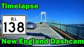 TIMELAPSE Rt 138 in Jamestown and Newport RI [upl. by Haig239]