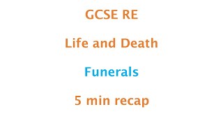 GCSE RE Eduqas  Catholic funerals and symbolism 5min recap [upl. by Veats]