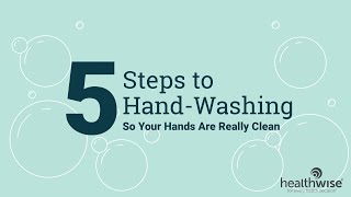 5 Steps to Hand Washing [upl. by Subak]