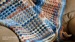 Boardwalk Blanket Crochet Pattern [upl. by Yelehsa322]