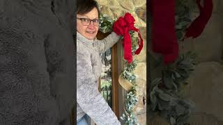 Decorating My Garland Around My Front Door For Christmas 2021 [upl. by Huff]