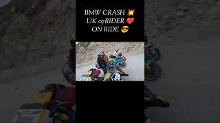 BMW CRASH 💥 UK07RIDER WATI FORE END 😮 [upl. by Airdnola601]