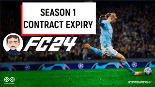 FIFA24 EA SPORTS FC24  Season 1 Contract Expiry Players Free Agents [upl. by Ierbua]