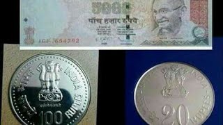 NEW INDIAN RUPEE COIN 1000 RS COIN100RS COINAND MORE [upl. by Salita262]