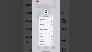 Extraire un fichier sur iPhone  smartphone iphoneappstore astuce iphone ios18 extract [upl. by Marola]