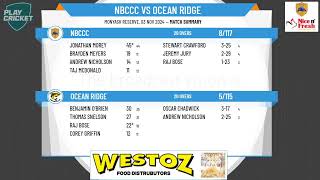 WASTCA  Twenty20 Div 1  Finals Rnd of 16  NBCCC v Ocean Ridge [upl. by Princess]