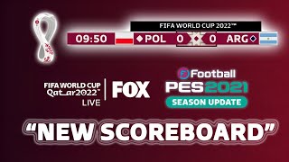 🔥 MOD Qatar 2022 Nuevo Marcador EN VIVO  Scoreboard Server Instalación  PES 2021 DESCARGAR 🎮⚽ [upl. by Merc]