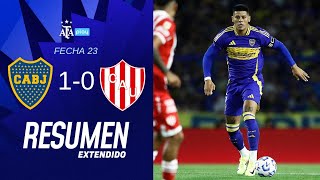 Boca Juniors 1 vs 0 Union Santa Fe  TorneoBetano  Resumen Extendido  Fecha 23 [upl. by Anchie883]