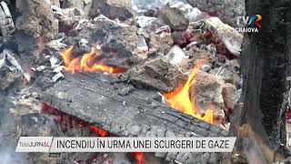 INCENDIU ÎN URMA UNEI SCURGERI DE GAZE [upl. by Arehc812]