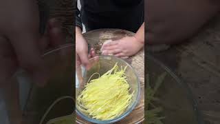 Fast Potatoes Cutting Activity vegetableart viralvideo [upl. by Echo250]