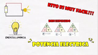 Potencia Eléctrica ¿Que es¿Como se calcula Formulas para calcularla  Explicación sencilla [upl. by Aydni]