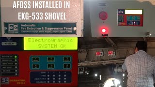 Automatic Fire Detection amp Suppression System in EKG Shovel 533 at Lingaraj OCP MCL Talcher [upl. by Hovey]