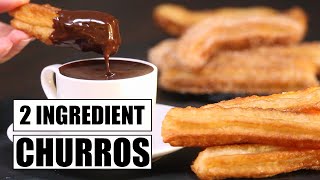 Churros and Hot Chocolate 2 Ingredients  Eggless  How Tasty Channel [upl. by Suirred]