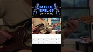 Im Blue da ba dee eiffel 65 TUTORIAL with TABS guitartutorial [upl. by Diver]