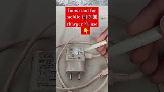 Important for mobile 📲📵☠️charger use smartphone charging technologynew [upl. by Nivlek269]