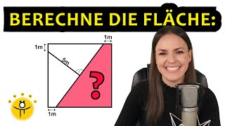 Mathe RÄTSEL Geometrie – Wie groß ist der Flächeninhalt [upl. by Eudo]