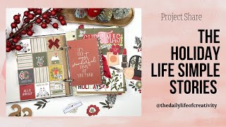 The Holiday Life Simple Stories Project Share Scrapbook  Album [upl. by Einapets]