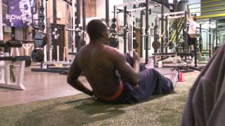 DeFrancosGymcom NFL CombinePro Day video blog Week 1 Upper Body Lifting [upl. by Chader]