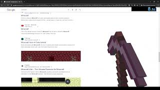 Google Minecraft easter egg Speedrun — Nether pickaxe in 823 WR [upl. by Eeldivad]