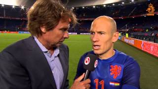 Interview Robben na Nederland  Ghana [upl. by Akerdna752]