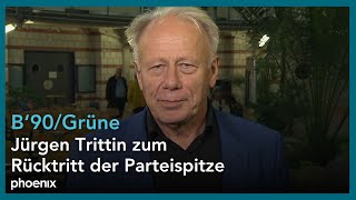 Jürgen Trittin zum Rücktritt der Parteispitze [upl. by Hairahs]