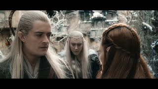 Legolas y Tauriel confrontan al Rey Thranduil  El Hobbit La Batalla de los Cinco Ejércitos VE [upl. by Gudren]