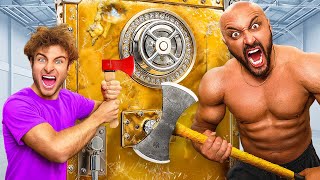 WORLDS STRONGEST MAN vs 500000 BANK VAULT [upl. by Opiuuk130]