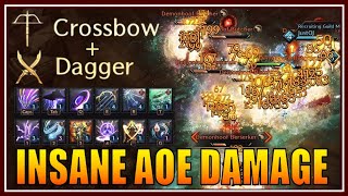 CROSSBOW amp DAGGER Massive Multi Target Damage Skills amp Rotation pve  Throne and Liberty [upl. by Ahseenal257]