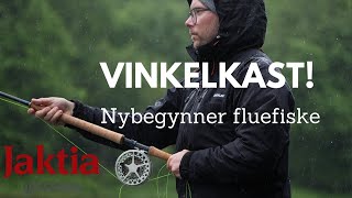 Nybegynner fluefiske  Vinkelkast i elv Meget effektiv kasteteknikk laksefiske eller ørretfiske [upl. by Edieh]