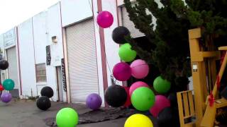 27 inch Balloon Drop timing 33 Balloons in 225ft x45 dia BOSS1000 net 2mp4 [upl. by Claudius]