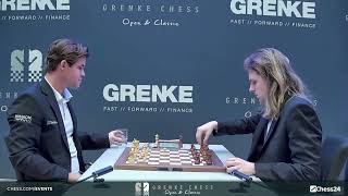 Magnus Carlsen vs Richard Rapport GRENKE Chess Classic 2024 Round 6 [upl. by Anniram]