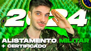 ✅ COMO FAZER O ALISTAMENTO MILITAR  CERTIFICADO EM 2024 [upl. by Nawd]