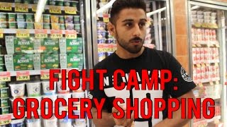 FIGHT CAMP Grocery Shopping for Cutting Weight [upl. by Assiruam]