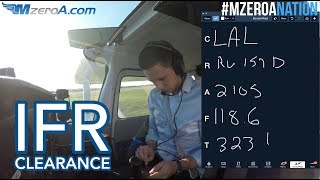 Copying an IFR Flight Clearance  MzeroA Flight Training [upl. by Bollen]