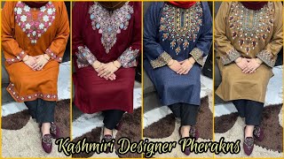 Beautiful Kashmiri designer Pheran designs 2022 ❄️🍁😍 for college  tution going girls [upl. by Yrrot]