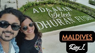 Adaaran Select Hudhuranfushi Resort Maldives  Day 1 Beach Villa [upl. by Seif947]