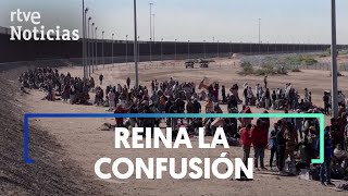 EEUU Así están viviendo MILES de MIGRANTES el FIN del TÍTULO 42 en la FRONTERA  RTVE Noticias [upl. by Lisab]