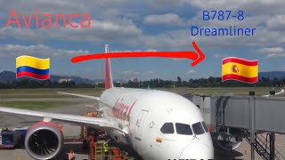 Avianca B7878 Economy Class Trip Report  BogotaBOG  MadridMAD HD [upl. by Karlee]