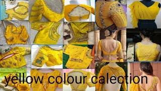 new blouse designs2024Yellow Blouse collection Blouse neck Bilauj ki dijainfrant nec blouse design [upl. by Goldarina57]