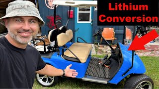 Converting my EZ GO Golf Cart to Lithium Batteries Watch before you BUY [upl. by Dloreg972]