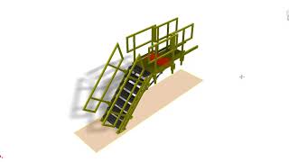 Adjustable Elevation Stair with Platform [upl. by Hapte]