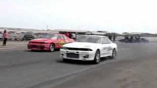 BCNR33 quotultramanquot vs BNR32 quotpatito feoquot  Iquique speed racing [upl. by Terrye]