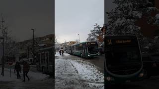 Buslinie 34 in Riehen Niederholz bus schneechaos winter christmas trainspotting shorts yt [upl. by Stafani]