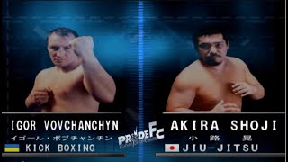 AKIRA SHOJI vs IGOR VOVCHANCHYN 2  The Rematch  Pride FC Fighting Championships PS2 [upl. by Welcy]